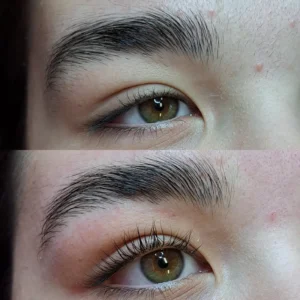 Lash lifting s úpravou a farbením obočia
