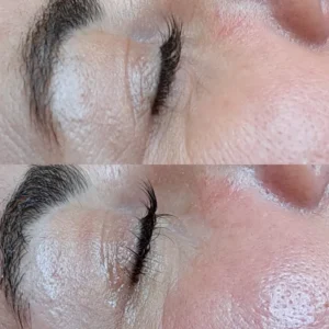 Lash lifting s úpravou a farbením obočia