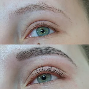 Lash lifting s úpravou a farbením obočia